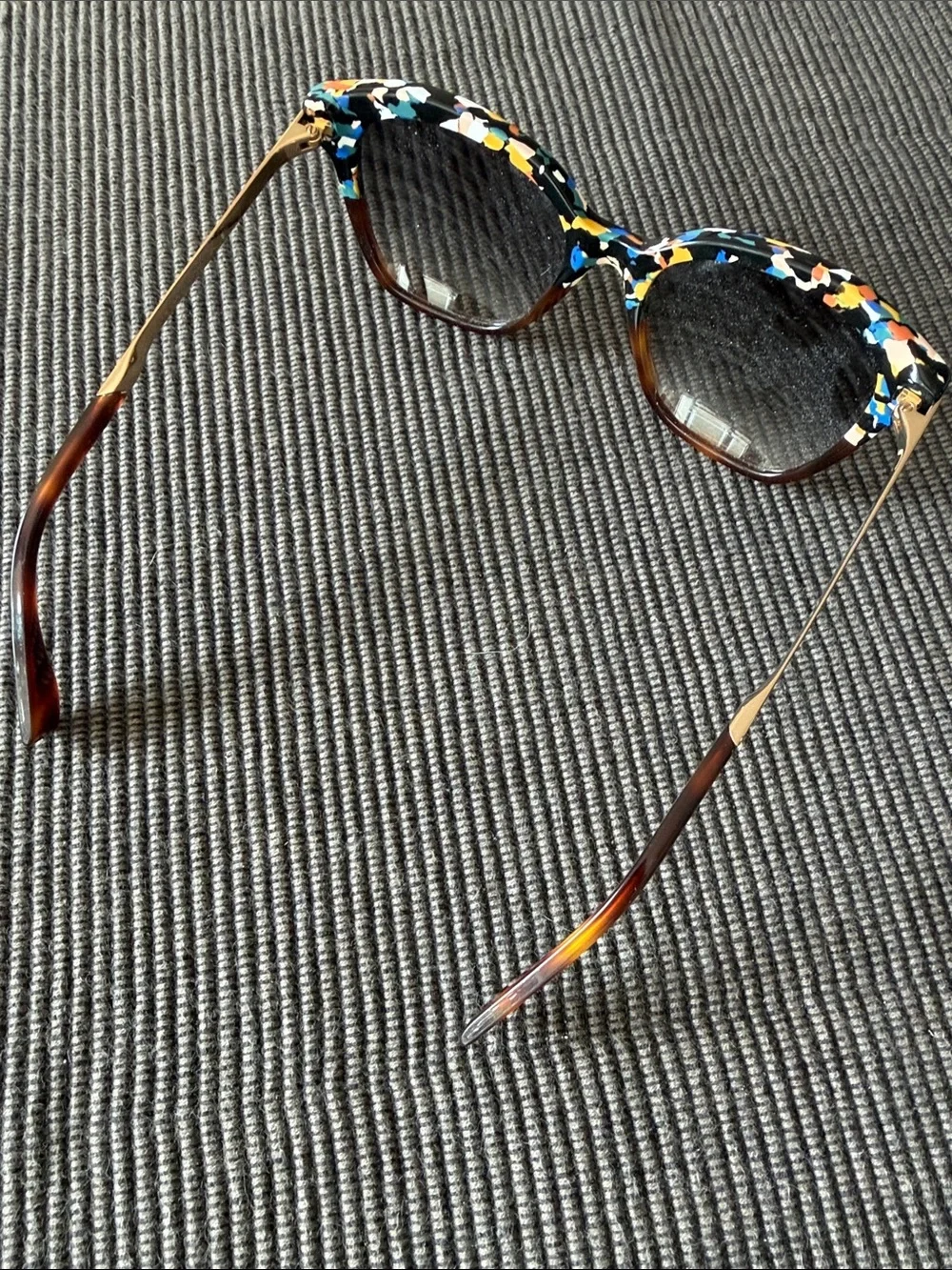 Fendi Gold and Brown Sunglasses